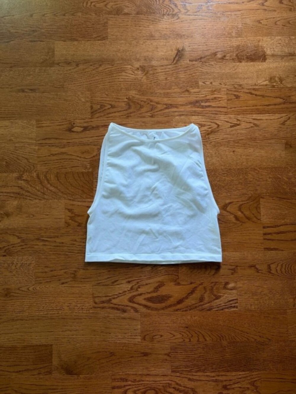 Free People Intimately Brami Tank Top Boatneck Crop Seamless Sleeveless White - Picture 4 of 4